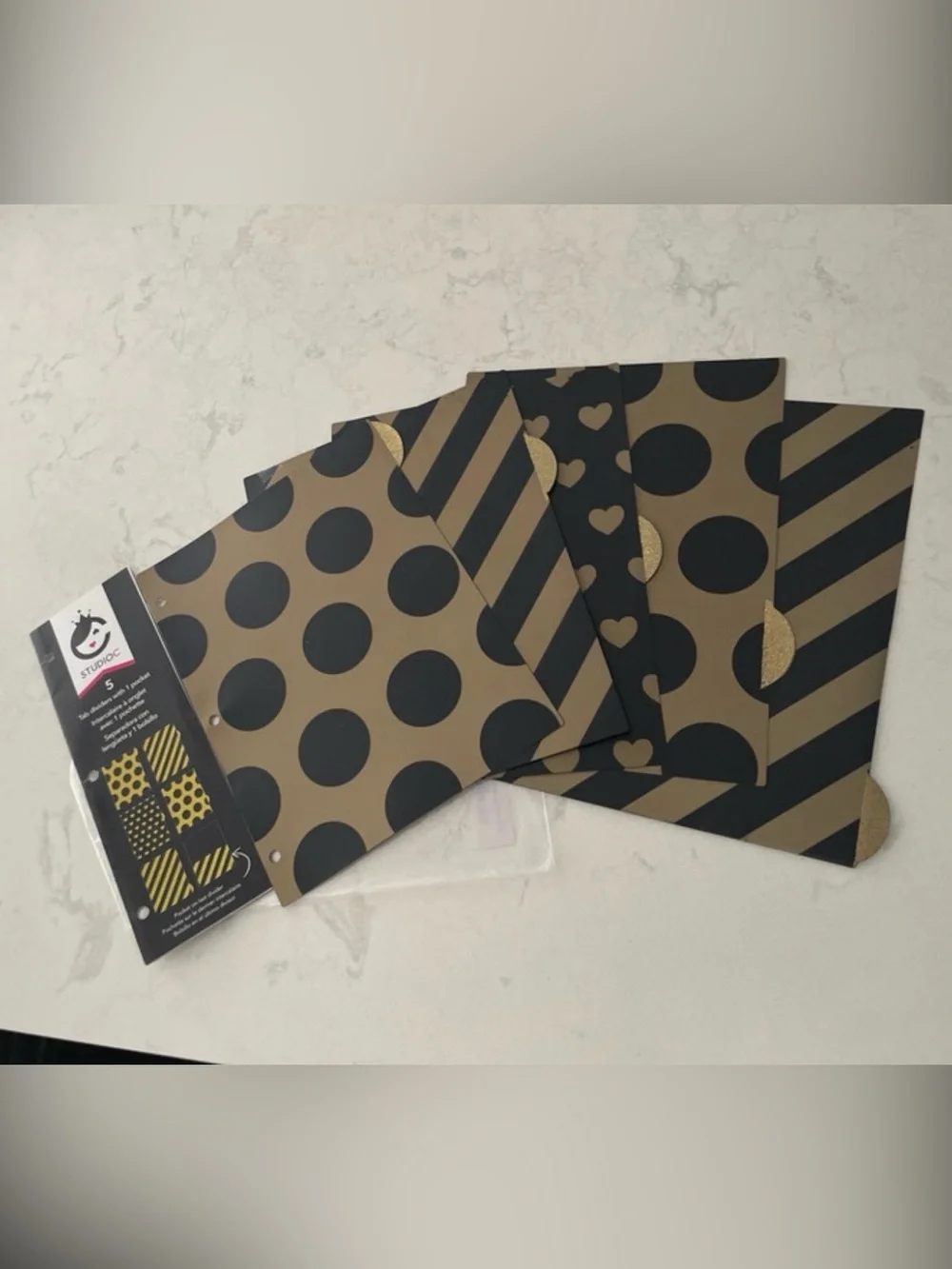 Studio C 5 Tab Dividers with 1 Pocket